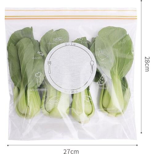 Self-Sealing Food Storage Bag Transparent Vegetables Bag Environmental Protection Food Preservation Bag