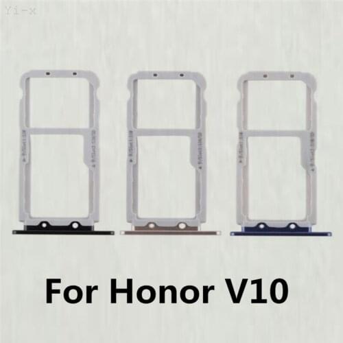 10pcs/lot SIM Card Tray For Huawei Honor V10 / View 10 SIM Card Holder Slot Replacement parts