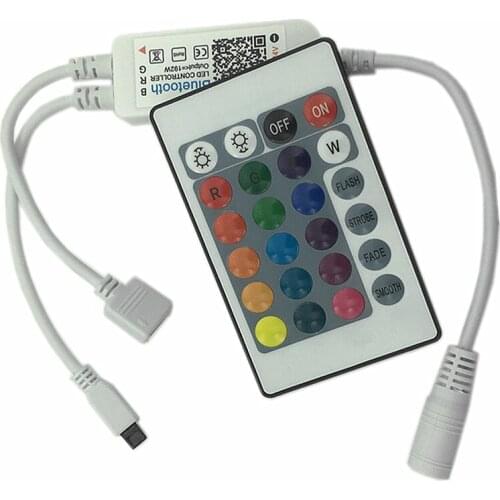 2pcs DC5-24V RGB RGBW Light Bar Bluetooth LED Controller Lights String IR Remote Dimmer 3-Way 4-Pin (RGB) , 4-Way 5-Pin (RGBW)