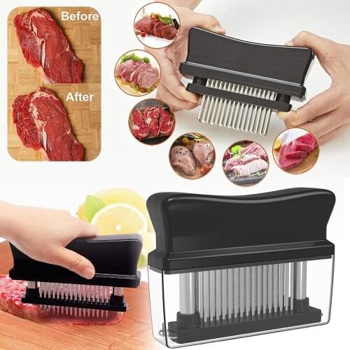 48-Blade Stainless Steel Steak Meat Tenderizer Chicken Pouch Hole Kitchen Cooking Tools