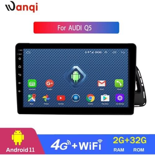 4G Lte All Netcom 2+32G Car Radio for Audi Q5 2010-2017 Android 8.0 WiFi 10 inch full touch Screen Stereo Car GPS Navigation