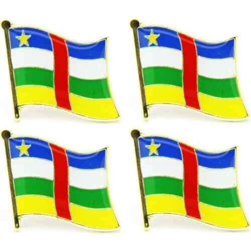 Lots 5pcs Central Africa national flag Pin Badge country Lapei Pin