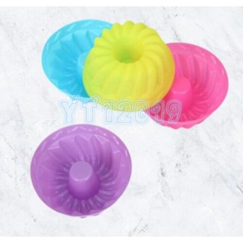 500pcs Silicone Pudding Cupcake Muffin Donut Mold Thread Shape Non-Stick Baking Jelly Mould