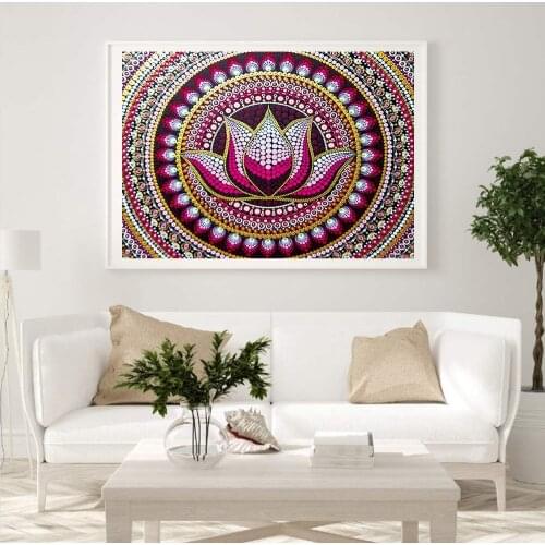 Abstract Flowers Special Shaped Crystal Full Drill Diamond Painting DIY 5D Home Craft Decoration Gift Hanging Painting 30x40cm