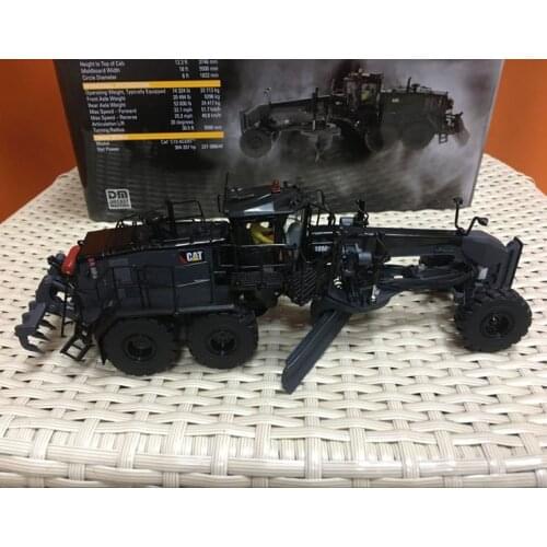 Rare-Caterpillar Cat 18M3 Motor Grader Special Black Finish By DieCast Masters #85522
