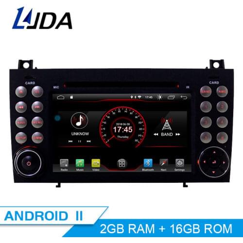 LJDA 2 Din Android 10.0 Car DVD Player For Mercedes Benz W171 2008-2011 SLK Class R171 SLK200 SLK230 SLK280 Multimedia GPS Radio