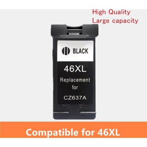 Black 46XL Ink Cartridge compatible For hp46 for HP 46 DeskJet 2520hc 2020hc 2025hc 2029 2529 4729 Printer