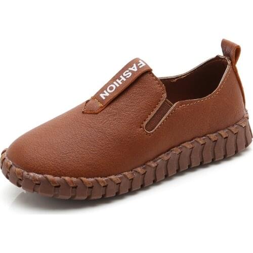 Spring Autumn children microfiber leather shoes boys students shoes British style fashion low-top kids shoes Size 26 to size 37