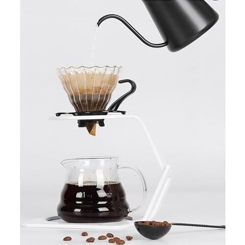 Hand Coffee Filters Holder Iron Base Cup Holder Hand Coffee Filter Dripper Pot Rack Holder Stand Coffee Accessory