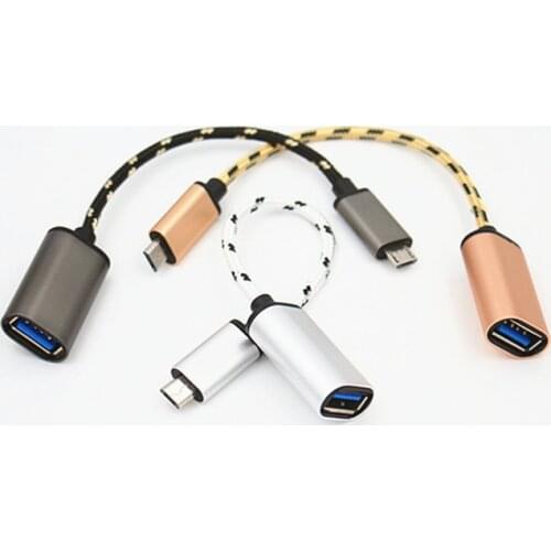 Micro USB To USB Data Cable Male To Female 18cm OTG Micro USB Adapter Connector For Samsung For Xiaomi Micro USB Extension Cord