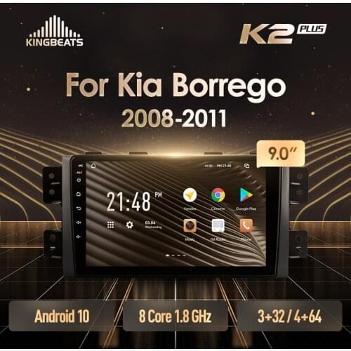 KingBeats Android 10 Octa-Core head unit HU 4G in Dash Car Radio Multimedia Video Player Navigation GPS For Kia Borrego 2008 - 2011 no dvd 2 din Double Din Android Car Stereo 2din DDR4