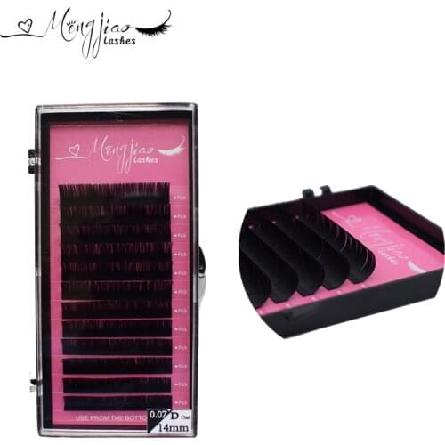 Mengjiao Individual eyelash extension natural eyelashes for Building lash extension faux mink wimper extension eyelash