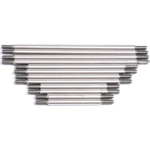 1 Set Stainless Steel Chassis Rod Metal Pull Rod Upgrade Kit for TRX6 G63 RC Crawler Car Accessories