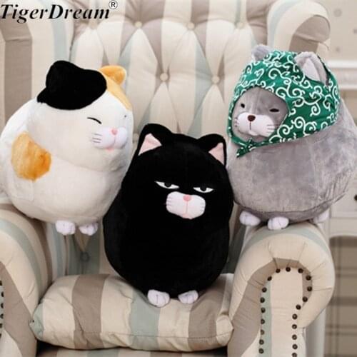 Cute Soft Lucky Cat Toy Simulation Cat Plush Baby Toys Creative Dolls Plush PP Cotton Stuffed Animals Kids Friends Gifts