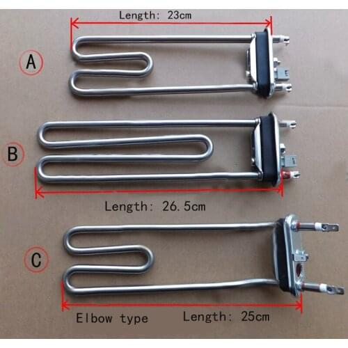 Washing machine heating elements resistance heat tube metal sheet electronic accessories washer heating pipe