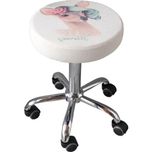 Hairdressing chair tattoo lifting beauty chair rotating nail makeup backrest stool technician pulley work chair
