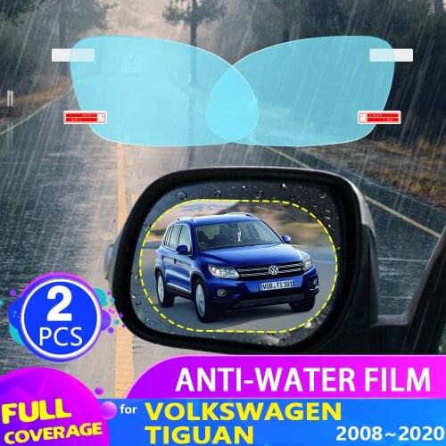 Car Rearview Mirror Film for Volkswagen VW Tiguan MK1 MK2 2008~2020 2009 2010 2011 2012 Anti Fog Rainproof Sticker Accessories