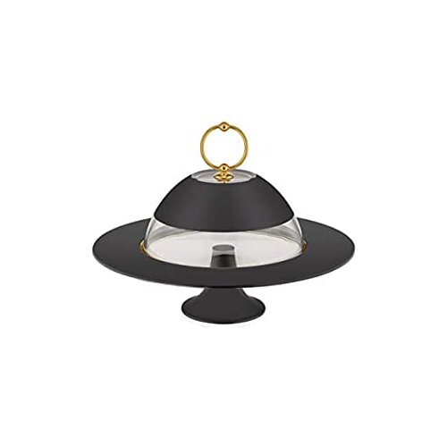 Decorium Vision Black with Lid Serving Plate