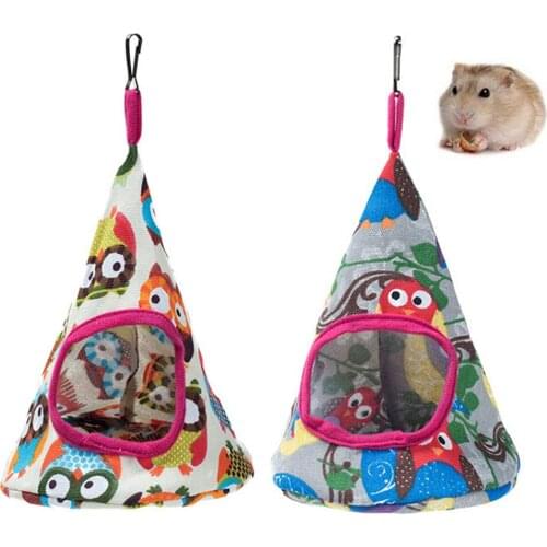 Pet Hammock Collapsible Pets Cat Kitten Cone Hammock Hanging Comfortable Warm Bed Cave Cage Small Pet Bed Bird Supplies