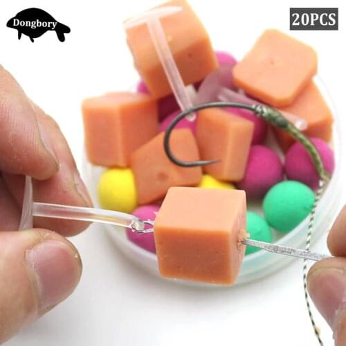 20PCS Carp Fishing Hair Stops Beads Carp Bait Screw Boilie Insert Stoppers Fishing Method Feeder Tackle Carp Fishing Accessories