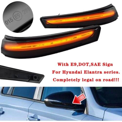 LED Turn Signal Light For Hyundai Elantra GT Avante MK5 MD UD Veloster i30 GD 2011-2015 Dynamic Flasher Blinker Lamp