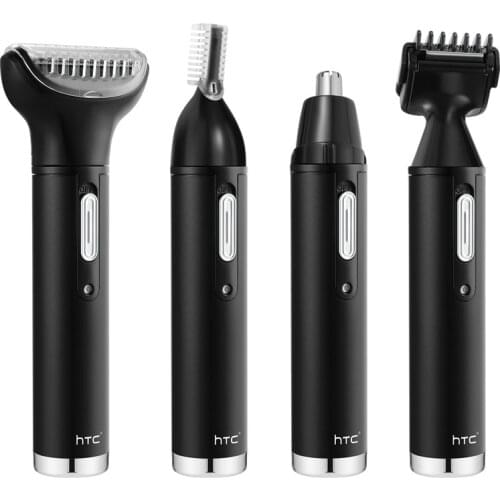 AIKIN htc 4 in 1 Sideburn Nose Eyebrow Leg Hair Trimming Kits Rechargeable Washable Hair Trimmer Sets For Adult Grooming Kit