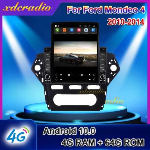 Xdcradio 10.4" Tesla Style Vertical Screen Android 10.0 For Ford Mondeo 4 Car Radio Auto DVD Multimedia Player GPS Navigation 4G