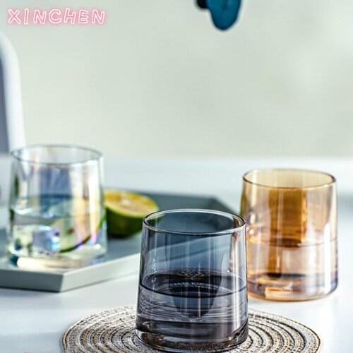 XINCHEN Nordic Simple Household Water Glass Juice Glass Whiskey Glass Wine Glass Drinking Cup