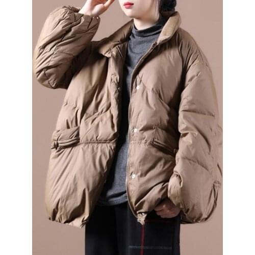SEDUTMO Winter Fashion Oversize Duck Down Coat Women Warm Pocket Jackets Spring Black Casual Parkas ED1490