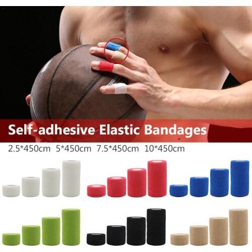 1 pcs Printed Medical Self Adhesive Elastic Bandage 5m Colorful Sports Wrap Tape for Finger Joint Knee First Aid Kit Pet Tape