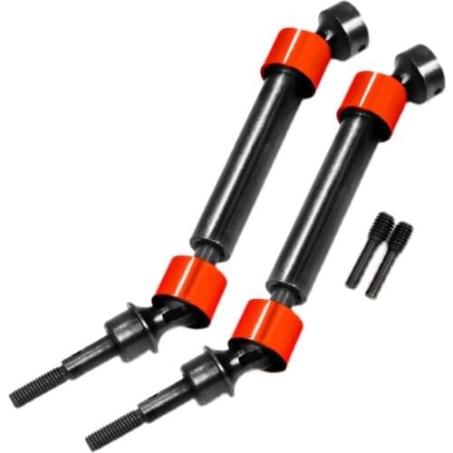 2Pcs Hard Steel Splined CVD Swing Driveshaft Axles For Traxxas 1/10 TRAXXAS MAXX 4S 89706-4