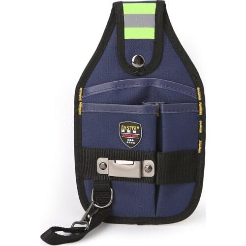 3-Pocket Professional Electrician Tool Bag Tape Buckle Work Belt Pouch Drop Ship