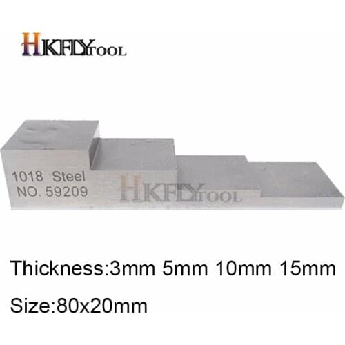 4 step block Step Wedge Calibration test Block Thickness block 3mm 5mm 10mm 15mm test Block for Ultrasonic Thickness Gauge