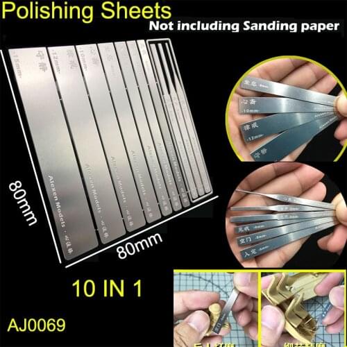 AJ0069 Stainless Steel 10 in 1 Model Special Polishing Sheets/Tool