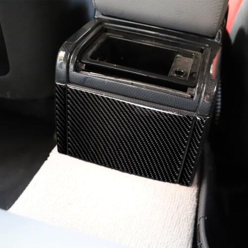 Genuine Carbon Fiber Car Rear Seat Air Outlet Decorative Cover Stickers For BMW E46 323i 328i 330i 325i 1998-2005