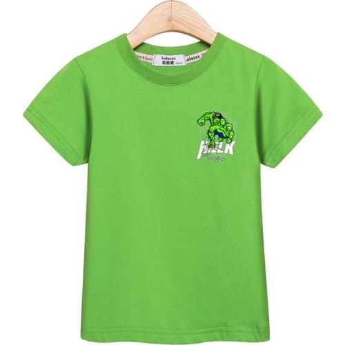 Childs short sleeve T-shirt boy tees cartoon badge shirt kids 100% cotton clothes baby boys summer tops Lolocee tshirt