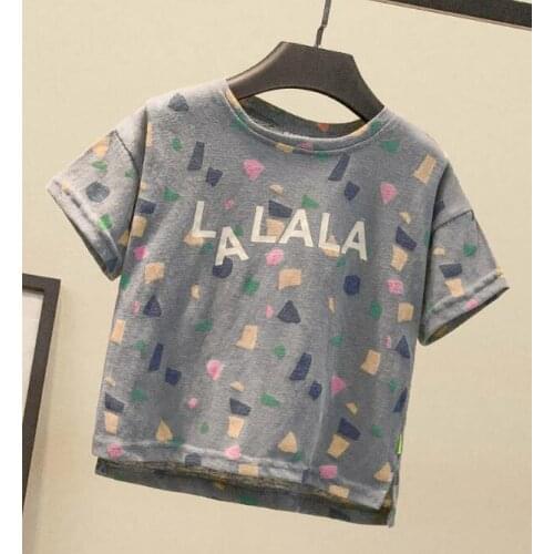 Childrens short sleeve T-shirt boys and girls' summer baby cotton half sleeve T-shirt