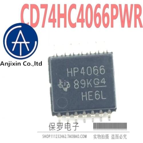 10pcs 100% orginal and newCD74HC4066PWR 74HC4066PW silk screen HP4066 TSSOP-14 real stock