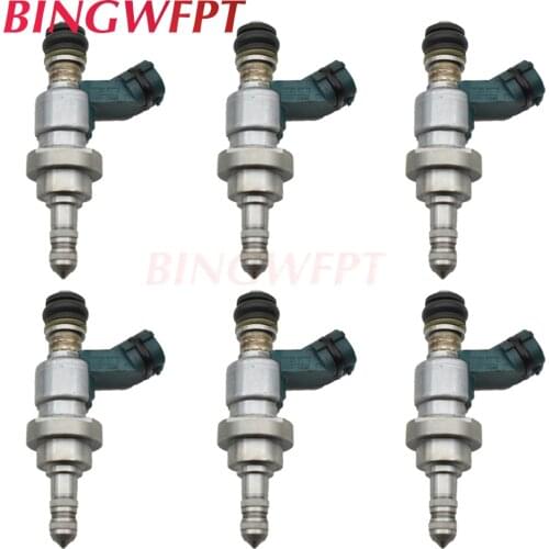 6PCS fuel injectors for LEXUS EU IS250/350 05~10 GS250/350/450H 2012 2.5L 4GR GS30/35/43/460 05~07 3.0L 3GR 23250-31020