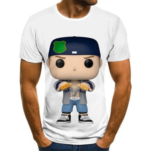 Summer funny funko pop toy graphic t-shirts for men comfortable funko pop graphic boys t-shirt kids 3d white top