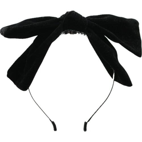 Hot selling thick velvet bow knot bow girls headband winter hairbands ladys headwear hair accessories