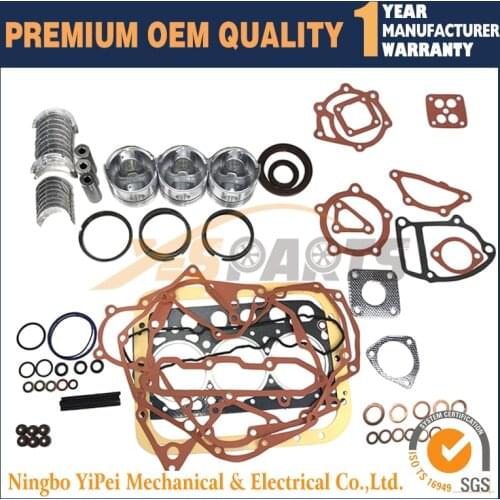 S3L Gasket Piston & Piston ring Kit For Mitsubishi S3L S3L2 Overhaul Rebuild Kit