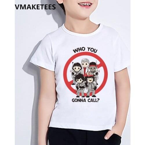 Summer Cute Kids T-shirt Stranger Things Season 2 Cartoon Boys Girls Shirt Children T Shirts Casual Short Sleeve Tops,YKP035