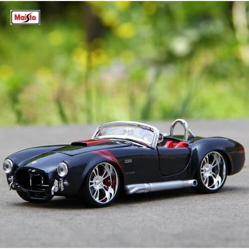 Maisto 1:24 1965 Shelby Cobra 427 alloy car model simulation car decoration collection gift toy