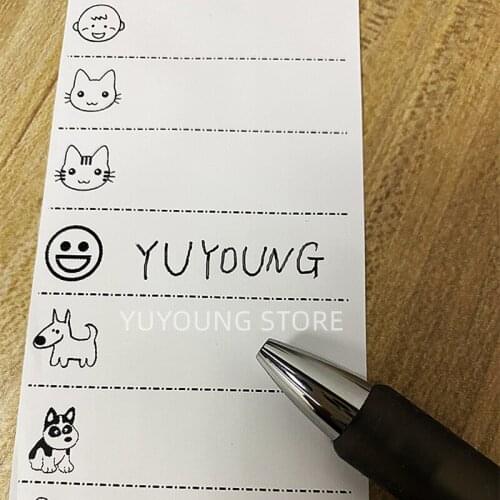 50/100Pcs Cartoon Fabric Clothing white Sew on Name Labels Patches Kids stickers DIY Label Cloth Crafts Sewing Accessories