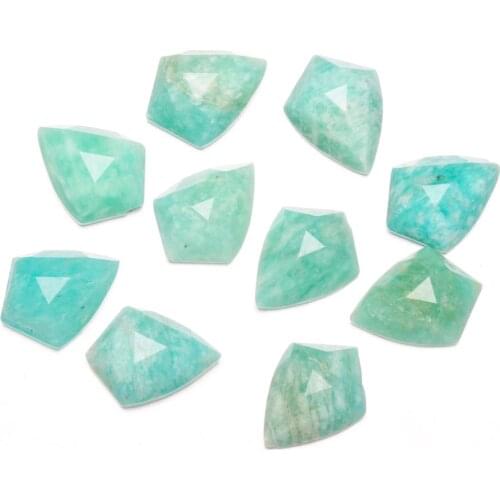 Natural Stone Agates Beads Polygon Cabochon Loose Beads for Jewelry Making DIY Rings Accessories Size 10x14mm