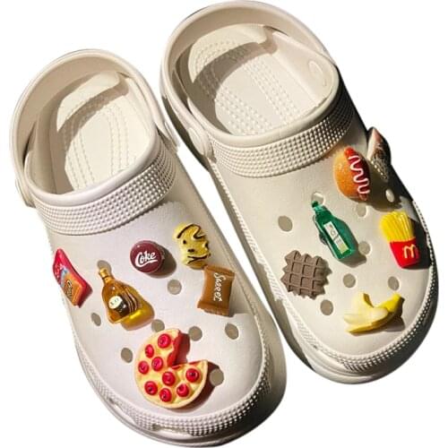 2021 New Trend Cro Charms Cartoon Dessert Clogs Charms Three-dimensional Croc Accessories In Bulk Vintage Interesting Kids Croc