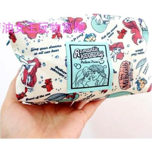 New Fashion Mermaid Princess Girls Woman Small Oxford Cosmetic Bags Cases For Children Gifts