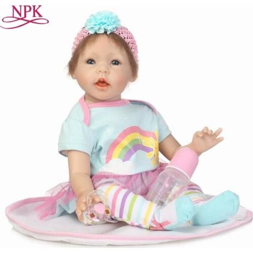 NPK COLLECTION lifelike boneca reborn baby doll vinyl silicone soft real touch fashion doll Christmas gift one yaer old gift