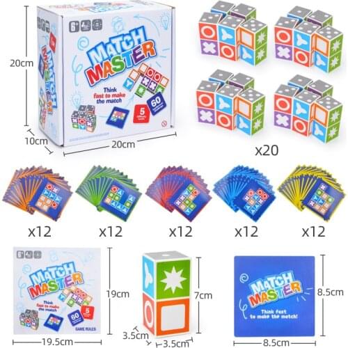 Matching Puzzle Memory Party Games Kids Space Logical Thinking Board Game for Children Interactive Learning Educational Toys